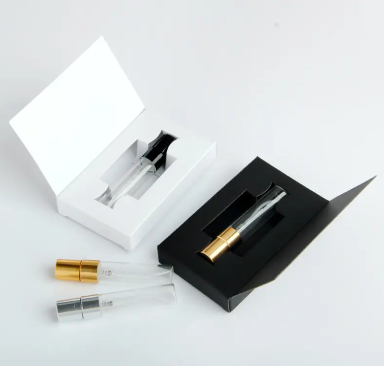 Embalaje exterior de Perfume, caja de papel de cartón ecológica para Mini botella pulverizadora de Perfume, 3ml, 5ml, 10ml, gran oferta