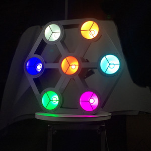 LED COB Matrix 7x30W + RGBW 4 in1 Stage Lights Strobe Pixel DMX512/controllo automatico per DJ Disco party club - Product Image 5