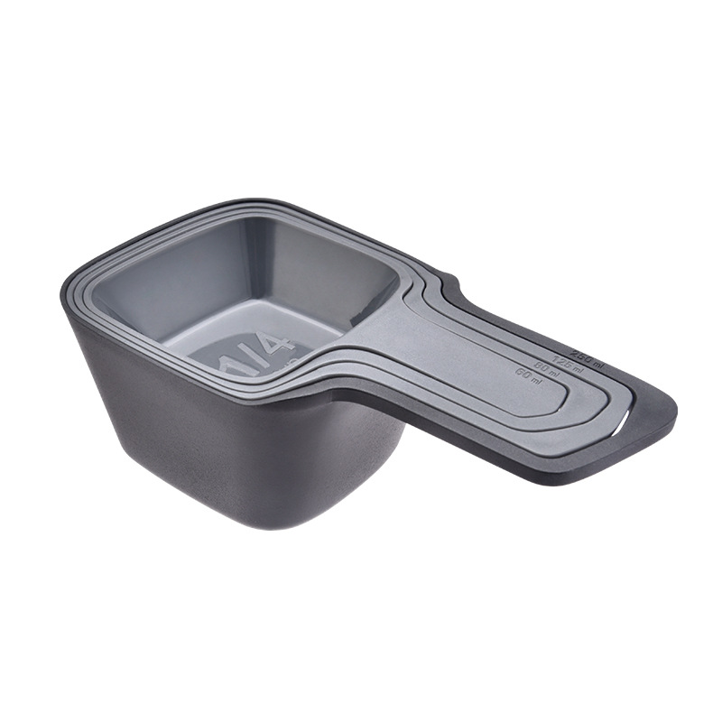 Gray measuring cup 4-piece set