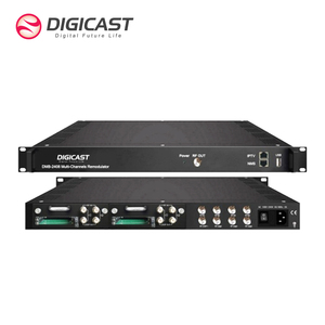 DIGICAST 4 CI插槽解密CATV系统酒店卫星电视8 Chs DVB S S2 T到DVB-T转换器RF解调器 - Product Image 1