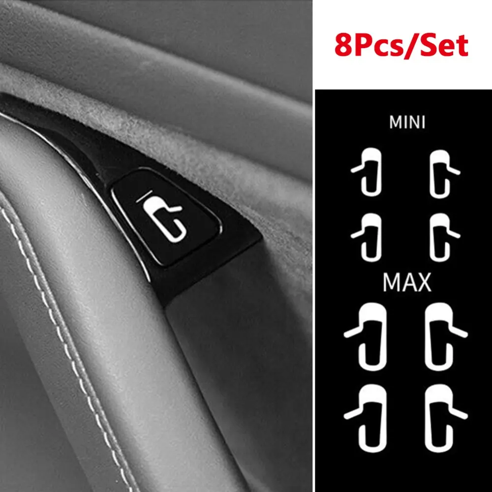 8 Stks/set Auto Deur Open Exit Sticker Decal Fit Voor Tesla Model 3 Interieur Decoratie Praktische Weer-Rated Duurzaam oracal Vinyl