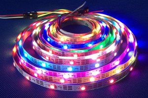 RGB SMD5050 programlama DMX512 dijital led şerit esnek tam renkli şerit aydınlatma