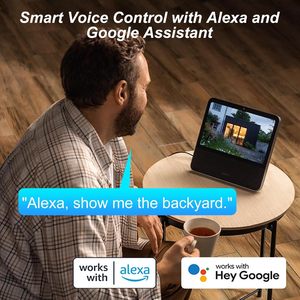 מצלמת זרקור עמיד למים חוטית פלוס עם תנועה מופעלת 1080p HD וידאו חכם Wifi סולארי מצלמת אבטחה זרקור חיצוני - Product Image 4