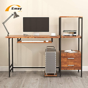 Escritorio multifuncional para ordenador, mesa de estudio de escritura, con cajones y estantes y soporte de CPU, escritorio de almacenamiento - Product Image 3