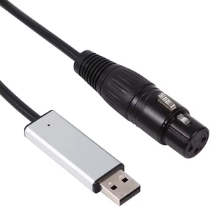 Adattatore di interfaccia da USB a DMX LED DMX512 per Computer da Studio PC luce del palco Dimmer per effetto LED Master Slave Led piatto - Product Image 5