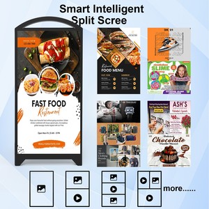 360SPB portatile batteria ricaricabile Display a LED con sistema CMS Poster montato su ruota - Product Image 4