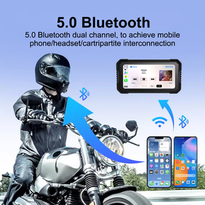 V533 2K Display HD 6.25 Inch IPS Screen Loop Recording DVR TPMS Wireless Carplay <strong>Android</strong> Auto Motorcycle Carplay Bsd <strong>System</strong> - Product Image 6