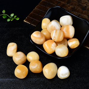 Alta Qualidade Natural Amarelo Opala Tombado Pedra Polido Quartzo Gemstone Feng Shui Estilo Esculpido Bola para Mascote ou Decoração - Product Image 4