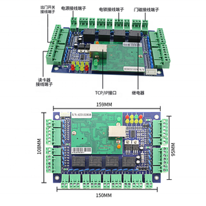 Controller a quattro porte TCP/IP controllo Access Connect 4 lettori RFID Free SDK per il blocco del controllo accessi - Product Image 5