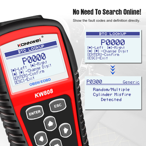 2025 yeni kwwe KW808 OBD2 tarayıcı OBD2 kod okuyucu motor sıfırlama aracı EOBD/CAN OBD2 teşhis aracı MS509 otomobil tarayıcı gibi - Product Image 2