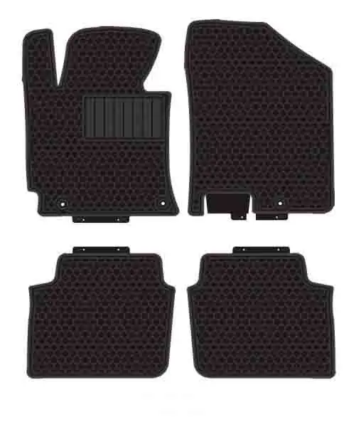 All Weather Truck Floor Mats with Color Logo For HYUNDAI ELANTRA 2014+