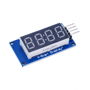 Il modulo Display digitale a 4 cifre TM1637 aziona blocchi elettronici con luminosità a LED regolabile e cronometraggio - Product Image 5