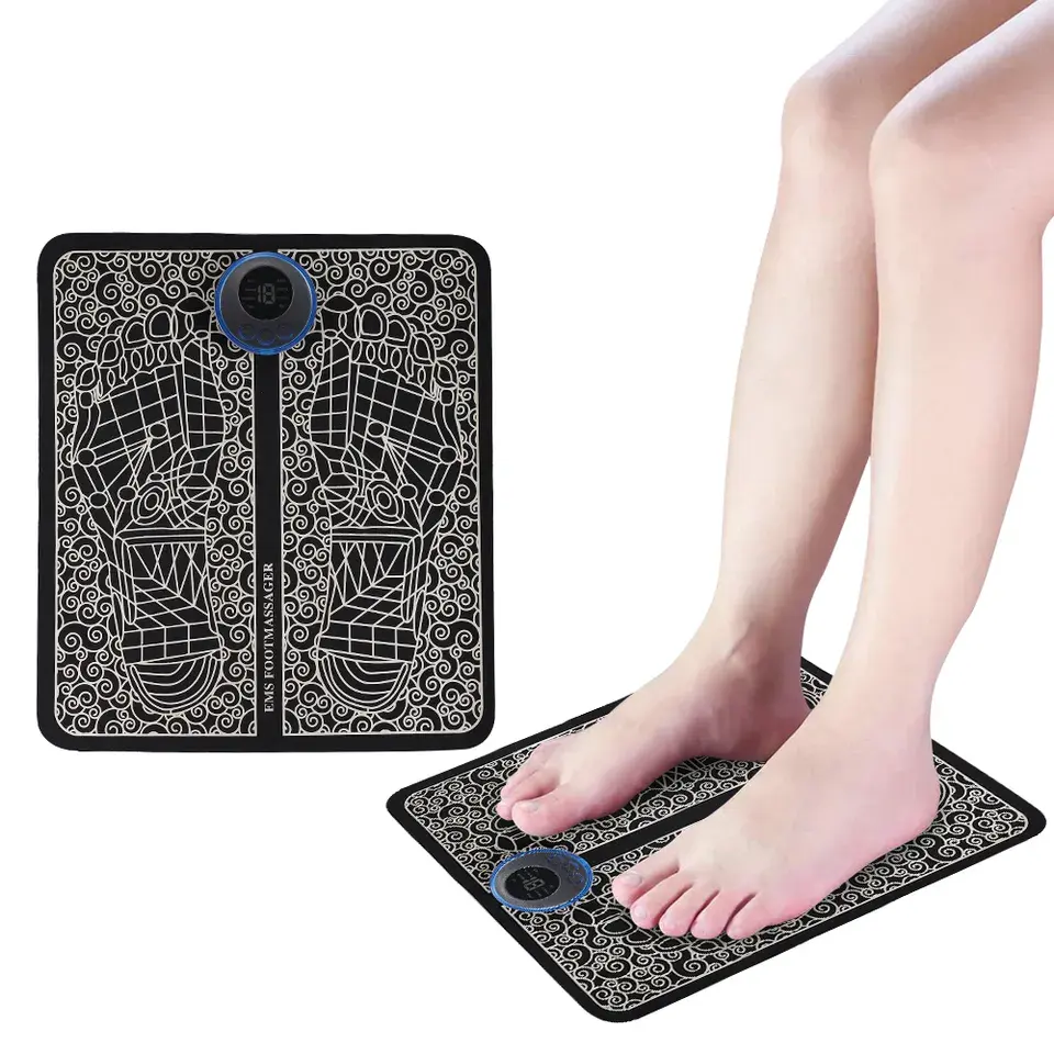 Tapis de massage électrique pour pieds, stimulateur musculaire, amélioration de la circulation sanguine, soins de santé pour les pieds