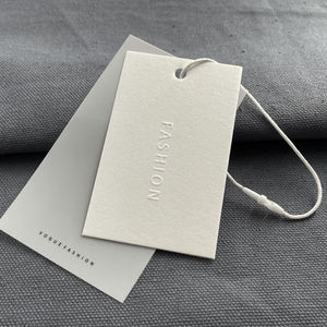 Thương Hiệu Quần Áo May Mặc Quần Áo Kích Thước Thẻ Tùy Chỉnh Sang Trọng Đu Thẻ Mới Độc Đáo Treo Thẻ Cho Quần Áo - Product Image 6