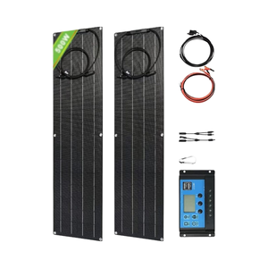 Ahony 2 cái Bảng điều khiển năng lượng mặt trời etfe siêu mỏng 50W Bộ điều khiển đơn tinh thể linh hoạt 2x50w 12V-24V 40A hiệu quả 25.8% - Product Image 1