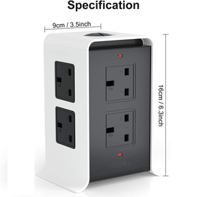 Venta directa 8 Vías + 4 puertos USB Multi Plug Us Socket Multi Socket Travel Plug Extension Cord Sockets - Product Image 4