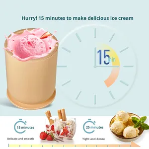 300ml điện gia dụng kem sữa chua mini lưỡi thép không gỉ dễ dàng Hướng dẫn vận hành tiếng Anh để sử dụng tại nhà - Product Image 3