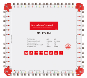 17で24アウト衛星マルチスイッチdiseqcは2.0 cとkuバンドcascadae衛星マルチスイッチ - Product Image 1