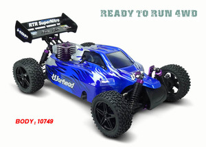 94106 Nitro RC багги 2,4 г 1/10 шкала пульт дистанционного управления автомобиля с высококачественным газовым нитродвигателем включает в себя зарядное устройство для камеры - Product Image 3