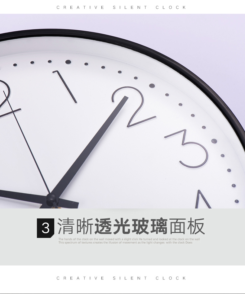 modern design Wall Clock For Home Decorative 3d digital wall clock 12 inch