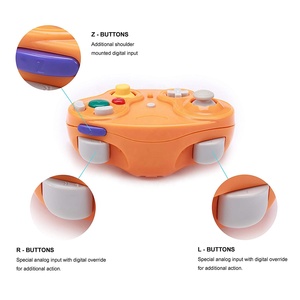 ตัวควบคุมเกมคลาสสิก2.4GHz,สำหรับเกมคิวบ์ NGC Wiis U Gamepad พร้อมตัวรับสัญญาณจอยสติ๊ก - Product Image 5