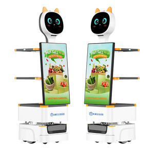 2024新しいデザインは、レストランのための食品と飲料のインテリジェントな配達ロボットウェイターサービスロボットを配達するのに役立ちます - Product Image 1