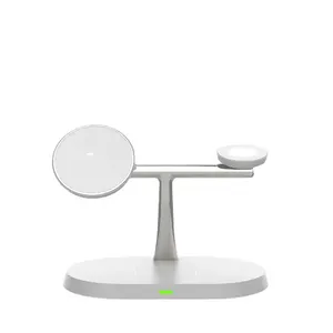 15W 3-in-1 manyetik hızlı kablosuz iPhone şarj cihazı 16 15 14 Pro Max Apple akıllı saat serisi 6 7 8 9 10 adaptörleri ile - Product Image 1