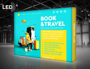 10x8ft vải <span class=keywords><strong>Pop</strong></span> <span class=keywords><strong>Up</strong></span> hiển thị biểu ngữ đứng triển lãm thương mại Backdrop phương tiện truyền thông tường Photo Booth <span class=keywords><strong>Pop</strong></span> hiển thị lên biểu ngữ LED hộp đèn - Product Image 1