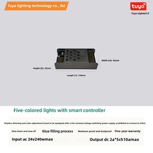 UYA Smart Zigbee & Bluetooth Сплит светодиодные полосы и контроллер света DC 24V и 12V вход - Product Image 2