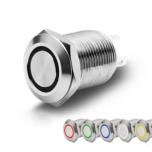 Hot Sales Quality 19mm Metal Led <strong>Push</strong> <strong>Button</strong> <strong>Switch</strong> Waterproof Self-recovery/self-<strong>locking</strong> <strong>Switch</strong> With Light Factory Outlet - Product Image 6