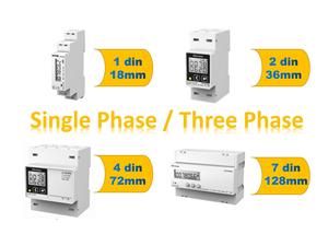 5-100A Direct <strong>Input</strong> <strong>3</strong> <strong>Phase</strong> Multi Functional Din Rail Mid Digital Power Meter - Product Image 2