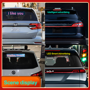 Segno dello schermo a Led pubblicitario Rgb scolling Message Display App programmabile Soft flessibile pannello Led Display del lunotto posteriore per auto - Product Image 3
