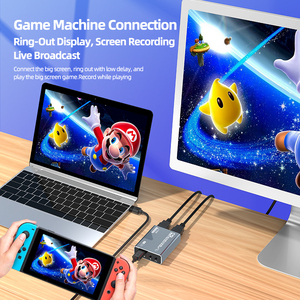 铝合金USB3.0 60Hz 4k捕捉和录制USB3.0高清采集卡，带60 Fps 4k 1080P循环输出和3.5毫米麦克风211 - Product Image 5