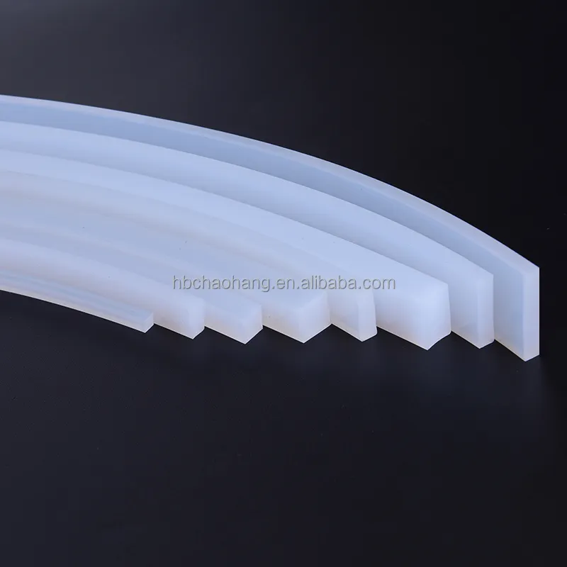 Custom high temperature resistant silicone strip door and window sealing strip rubber anti-slip solid silicone strip