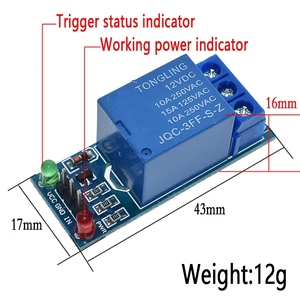5V 12V Low Level Trigger 1 Kanal Relais Modul Schnitts telle Board Shield Für PIC AVR DSP ARM MCU Arduino