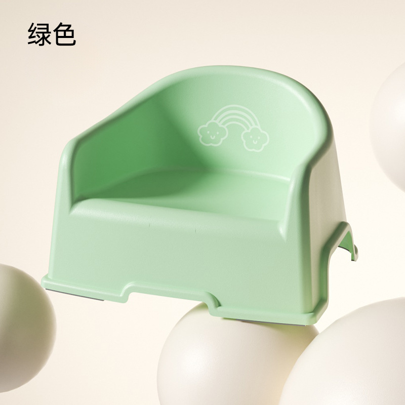 เก้าอี้สตูลพนักพิงสีเขียว