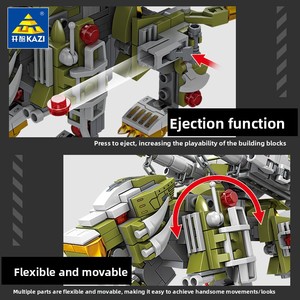 Bán buôn trẻ em của giáo dục xây dựng khối đồ chơi tương thích cho <span class=keywords><strong>LEGO</strong></span> kaizhi MECHA loạt Pháo Binh hạng nặng sư tử Hung Dữ - Product Image 4