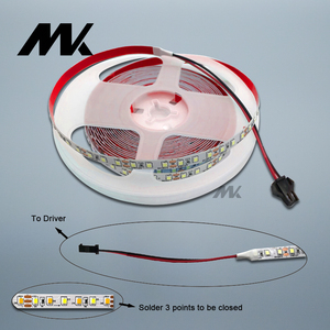 Intelligente Beleuchtung 120LEDs/m 2700K-3000K Einfarbiger SMD 2835 12V Warmweiß Adressierbarer LED-Hintergrund beleuchtungs streifen 24V Switch Controller - Product Image 4