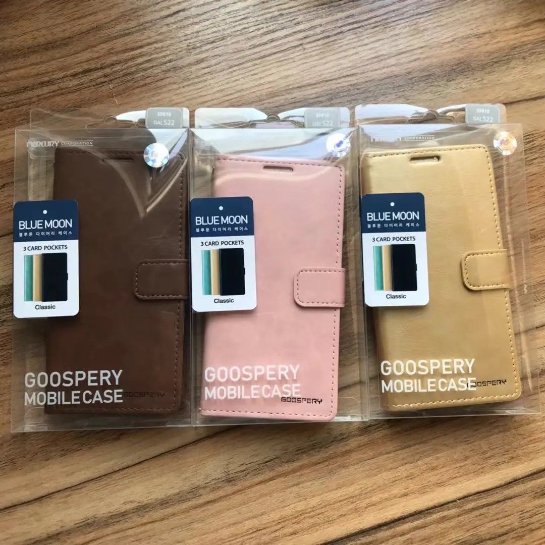 Custodia goospery di marca originale all'ingrosso versatile fondina stand-up per più carte custodie per cellulari in pelle PU per iphone14