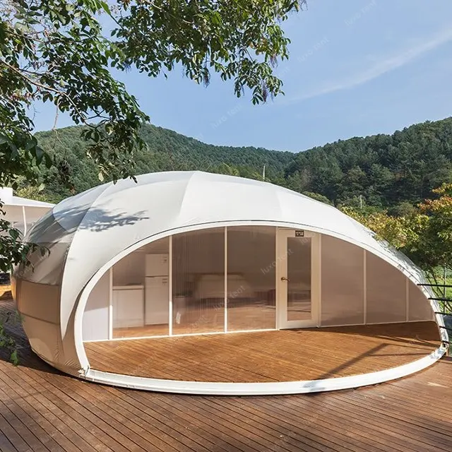 Роскошная сборная Высококачественная Зажимная палатка для гостиничного дома в форме капли росы