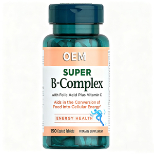 OEM manufaktur tablet <span class=keywords><strong>Vitamin</strong></span> B kompleks dengan konten tinggi asam folat Plus <span class=keywords><strong>Vitamin</strong></span> <span class=keywords><strong>C</strong></span> untuk sistem imun & energi dukungan kesehatan - Product Image 1