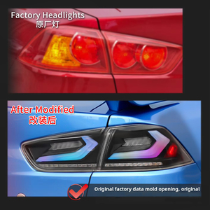 2008-2023 Mitsubishi EVO Lancer uyumlu RGB LED arka lambası montaj kanat tanrı modifiye tarama akan dönüş sinyali yeni 12V - Product Image 5