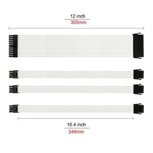 PC Cable Sleeve Extension <strong>Custom</strong> <strong>Build</strong> Mod Power Supply Kit ATX <strong>Computer</strong> PC Cables Cord Kits Connector 24 Pin - Product Image 2