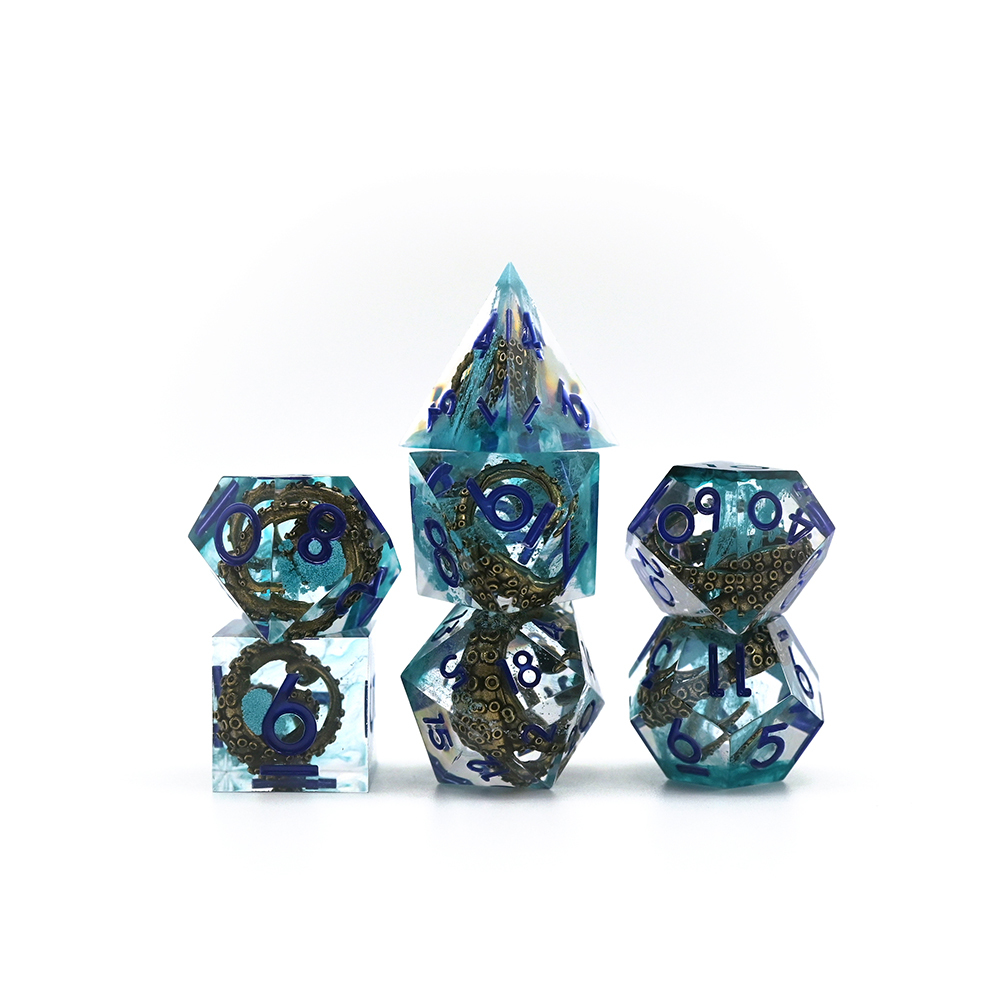 Tentáculos de Cthulhu-texto azul sobre transparente