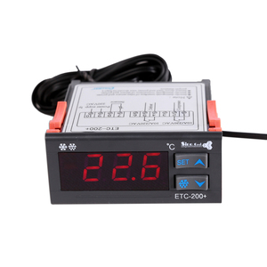 Sinocool <strong>NTC</strong> <strong>Temperature</strong> Sensor Digital Thermostat <strong>Temperature</strong> Humidity <strong>Controller</strong> ETC-200+ - Product Image 1