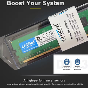 Crucial DDR3 4GB/8GB Memoria RAM de escritorio 1600MHZ/1333MHZ/1066MHZ PC3-8500U UDIMM 240Pin No ECC Sin búfer en stock