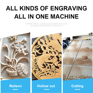 CNC1825-6T电脑6头5轴3d木工工具门雕刻数控刳刨机木材和丙烯酸1.22x2.44 - Product Image 6