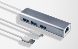 Unità gratuita 4 in 1 USB a Gigabit scheda adattatore rete Ethernet 3 porte USB Hub Usb3.0 a 1000M Rj45 3 Usb3.0 HUB CE - Product Image 2