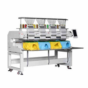 Máquina de bordado por computadora multifunción de cuatro cabezas para sombreros, calcetines, bolsas en varios idiomas - Product Image 1