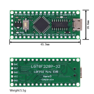 LGT8F328P-LQFP32 MiniEVB TYPE-C MICRO USB kompatibel mit ATMEGA328 Nano V 3.0 LGT8F328P CH9340C / HT42B534-1 SOP16 für Arduino
